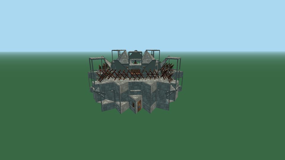3D layout of Agitator, a Duo Rust base, seen in the planner