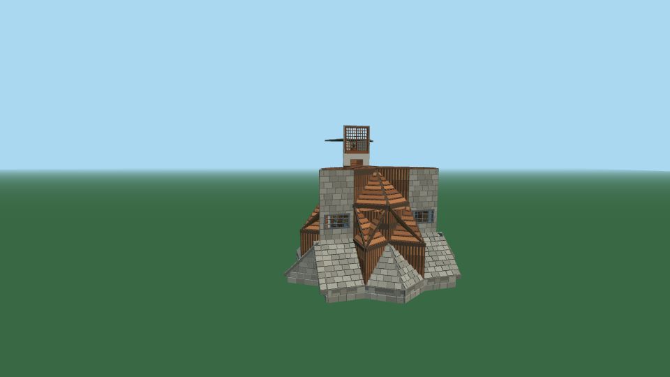 3D layout of Monthly Base, a Duo Rust base, seen in the planner